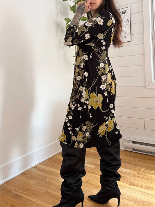 Robe florale Y2K Maxmara studio petite