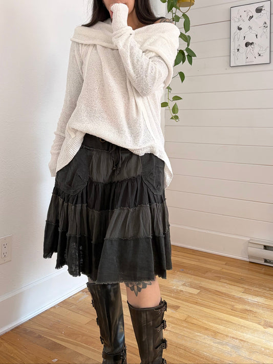 Free People cowl neck knit sweater S/M