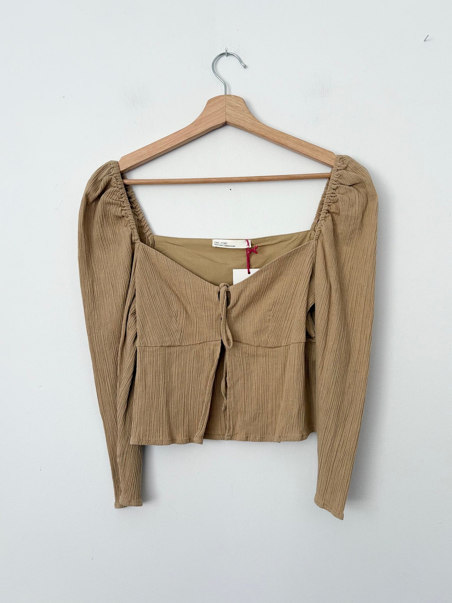 Blouse courte Oak + Fort à décolleté cœur XS