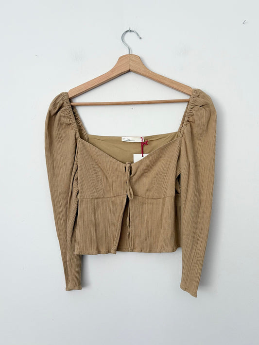 Blouse courte Oak + Fort à décolleté cœur XS