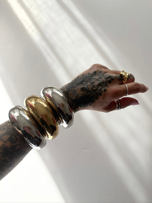 Noir NYC oversized cuff bangle