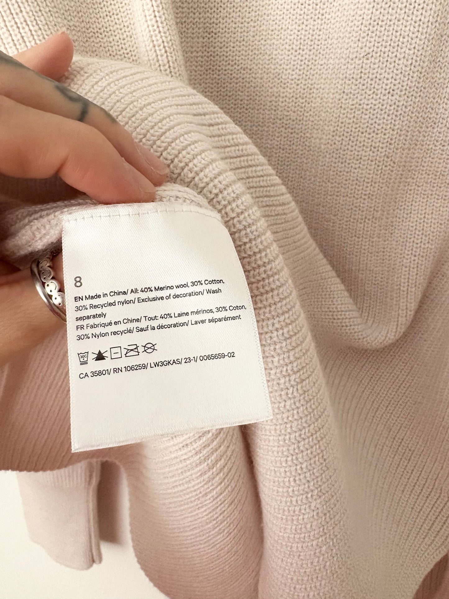 Lululemon wool blend knit sweater M/L