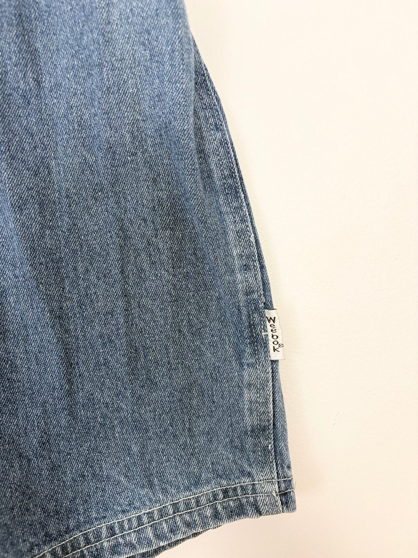 Vintage weebok denim shortalls 5T