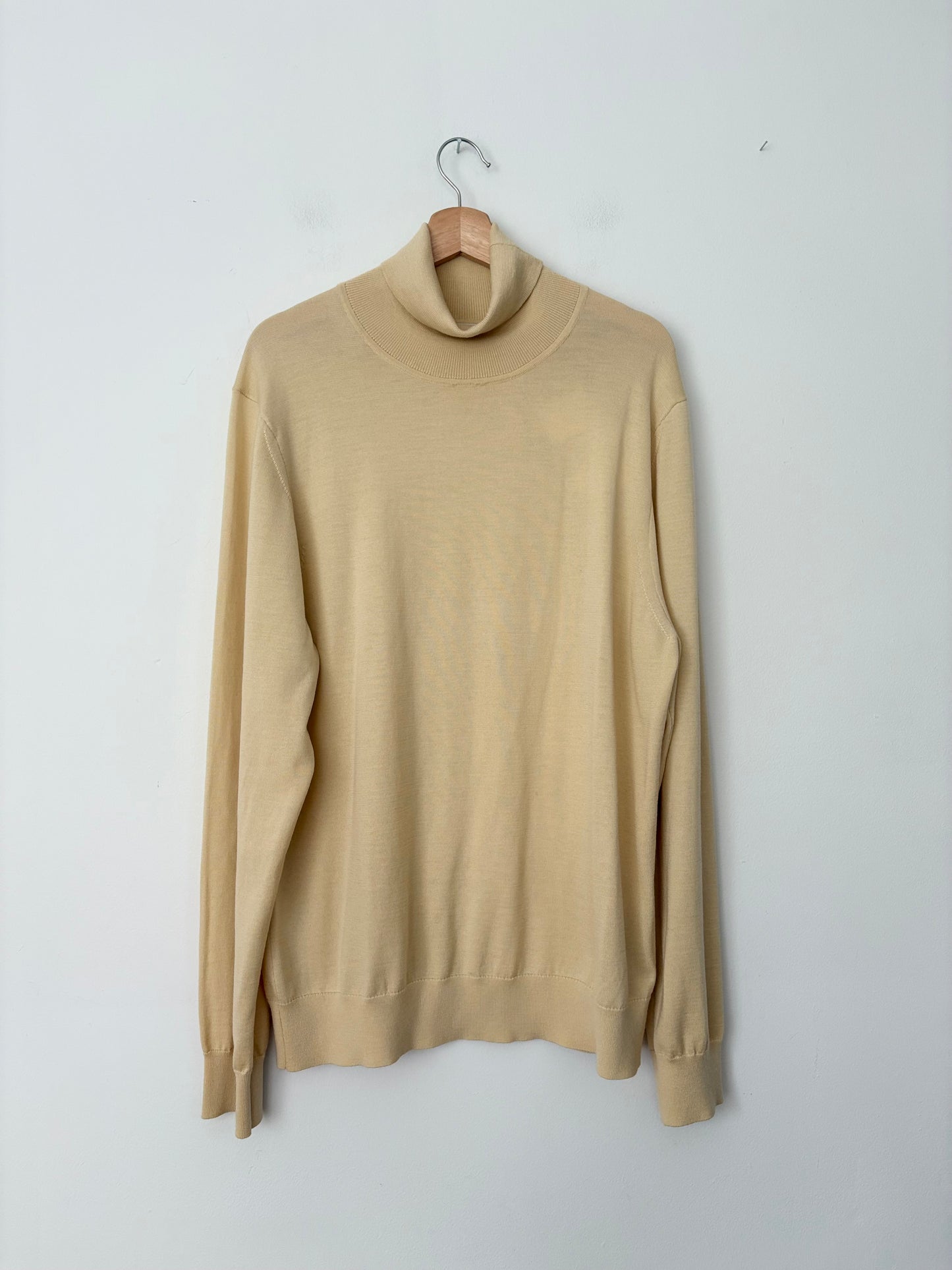 Pull en laine à col roulé Sandro, taille 2XL
