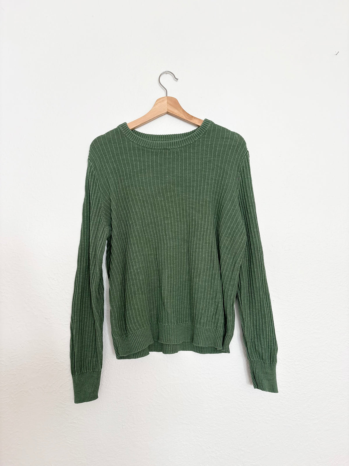 Frank & Oak ribbed crewneck sweater Large