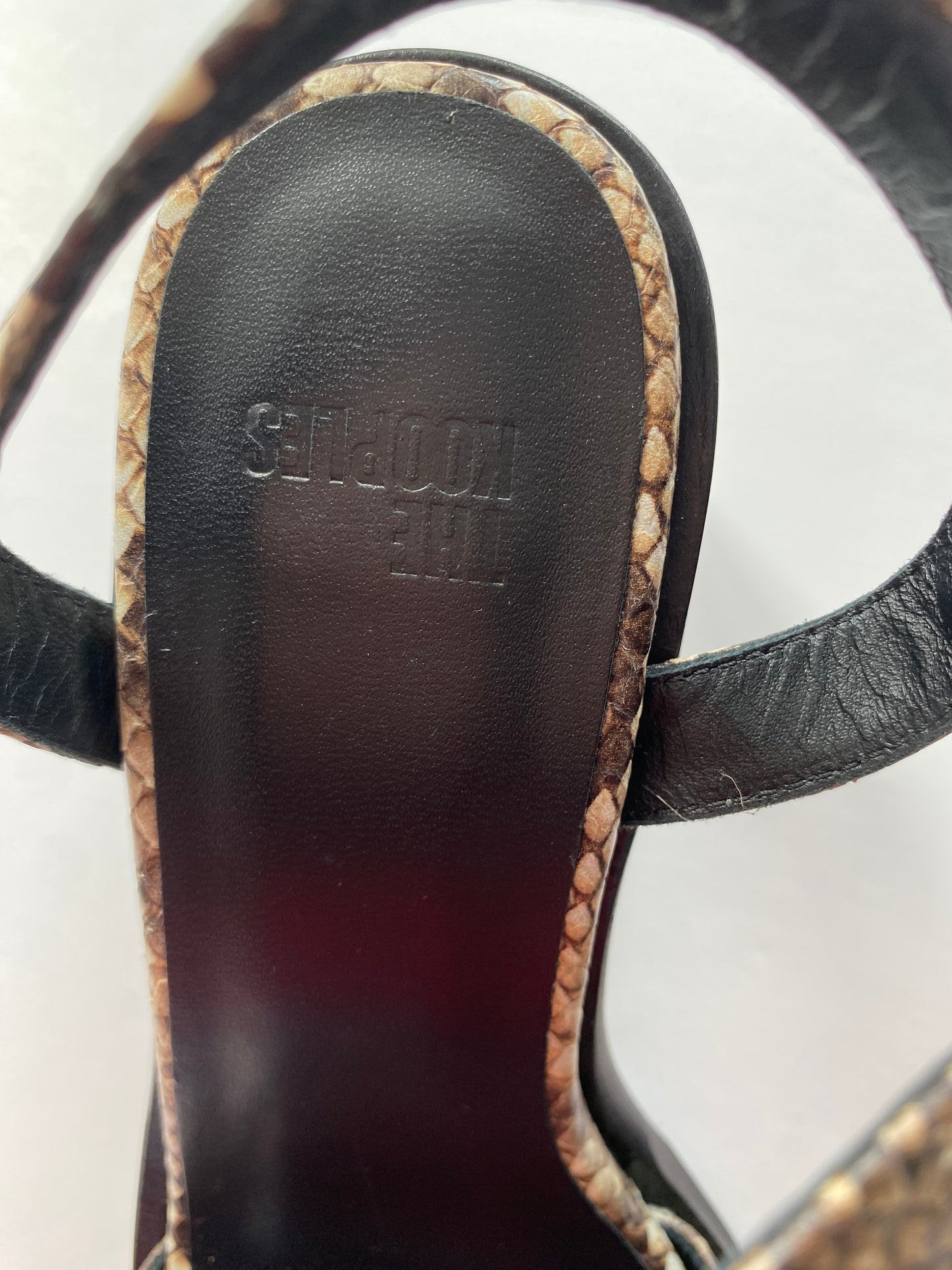 The kooples heel snake leather sandals EUR37