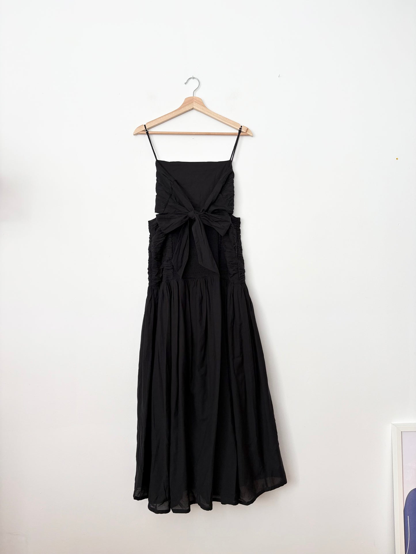 Posse square neckline ruched cut out dress Small