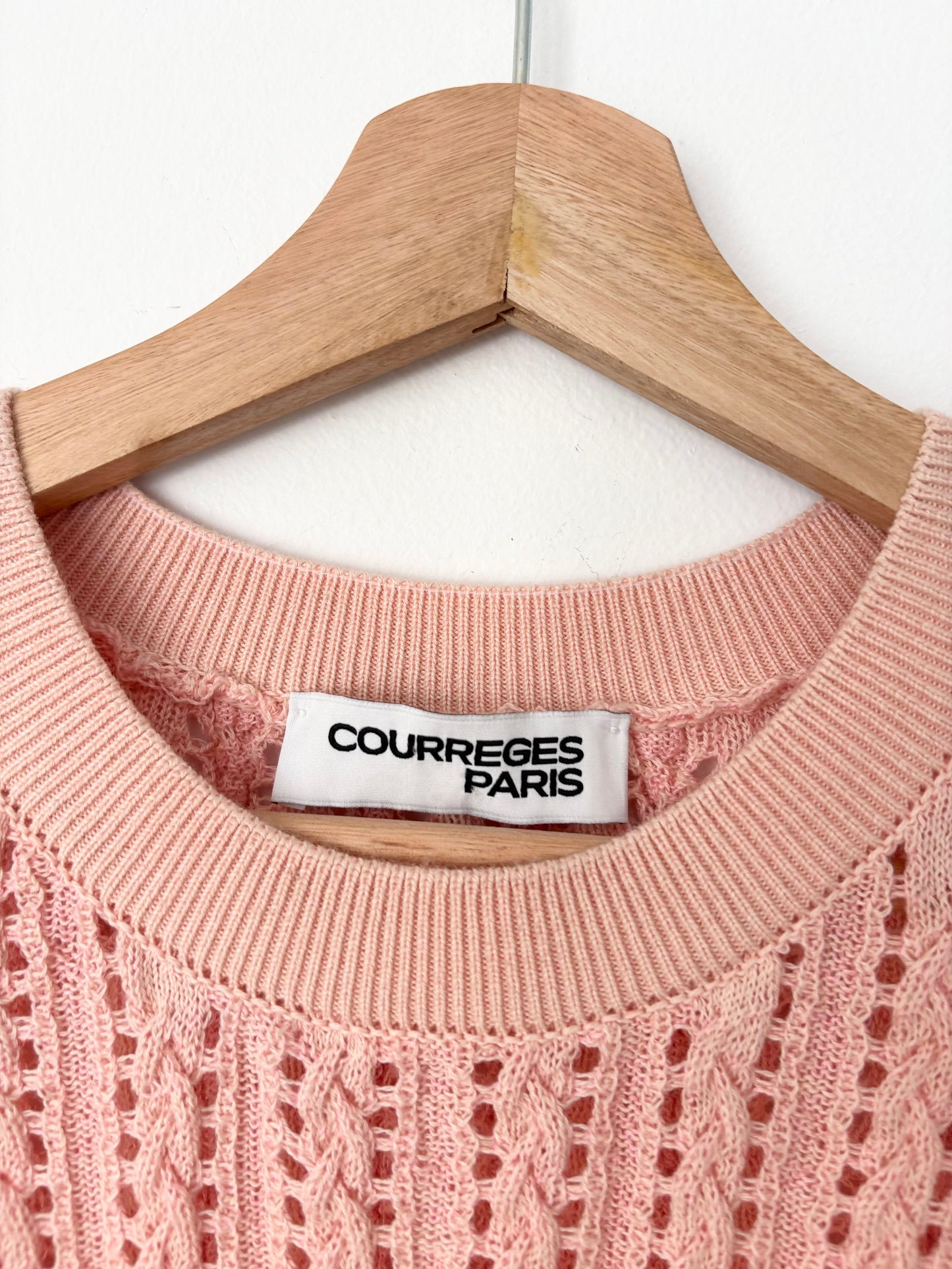 Pull maille ouverte Courrèges Paris S/M