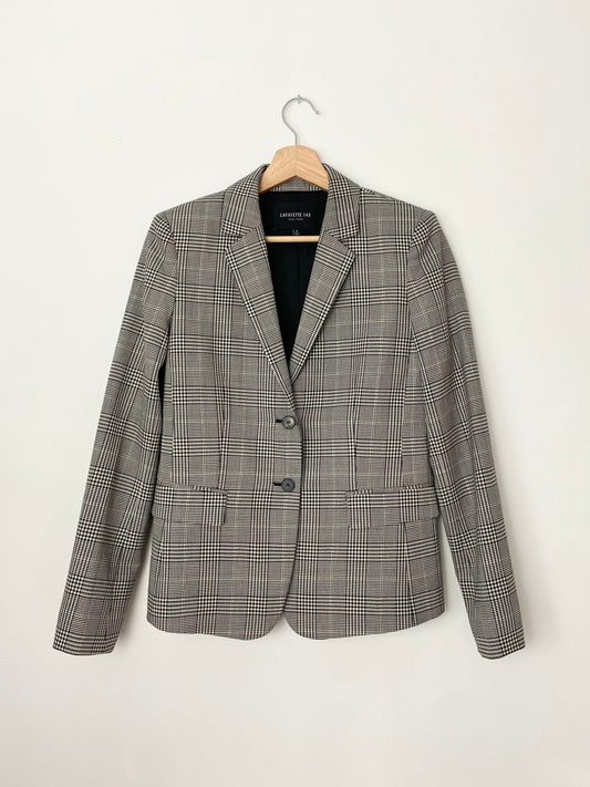 Lafayette 148 houndstooth wool blazer Small