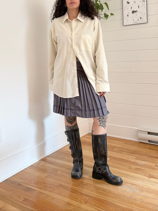 Oscar de la Renta white button down  L/XL