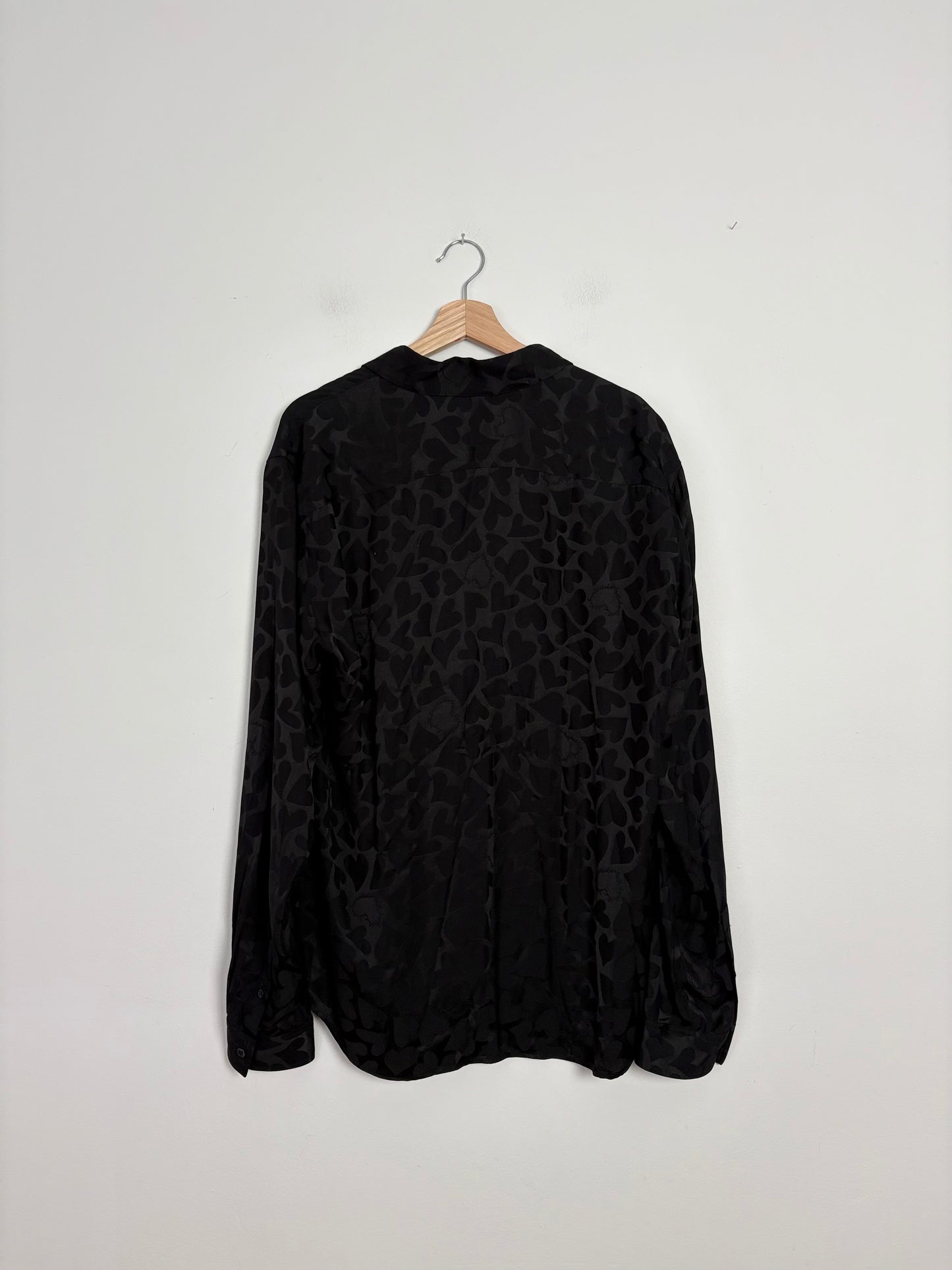 The kooples monochrome heart button up shirt M/L