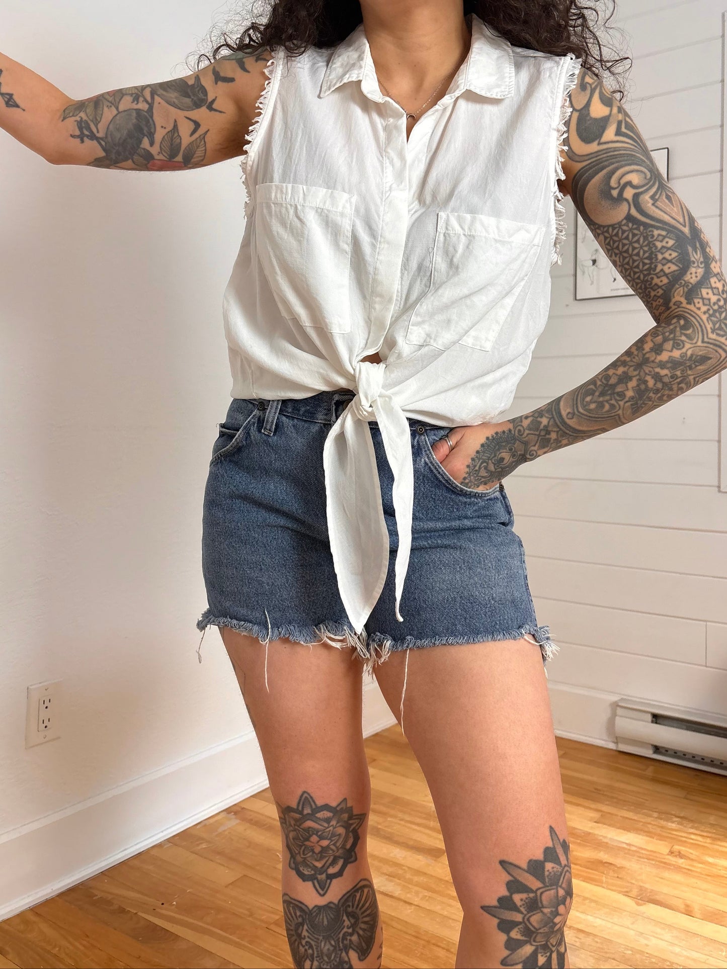 Chemisier sans manches noué sur le devant Cloth & Stone, taille L