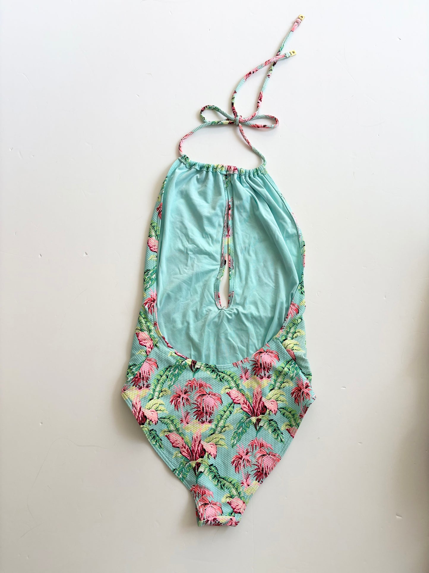 Maillot de bain une pièce Topshop tropical à licou S/M