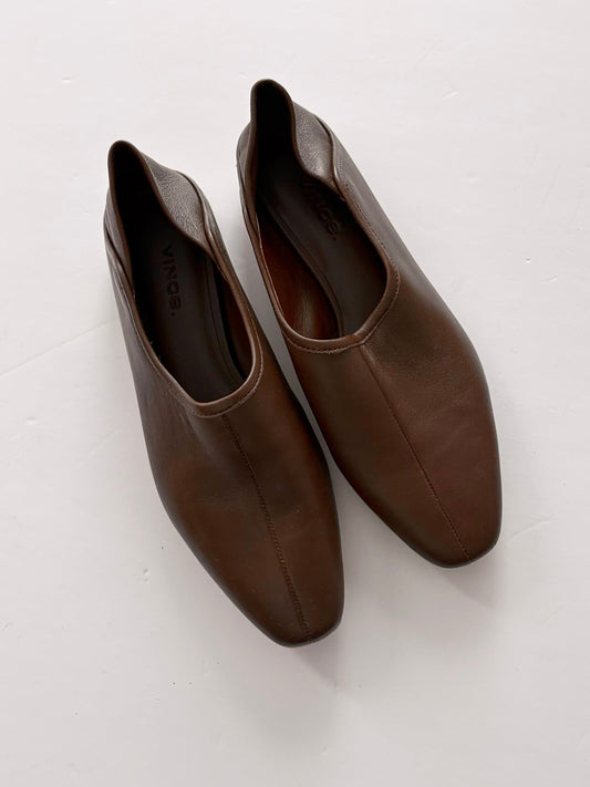 Ballerines en cuir Vince Branine, pointure US5