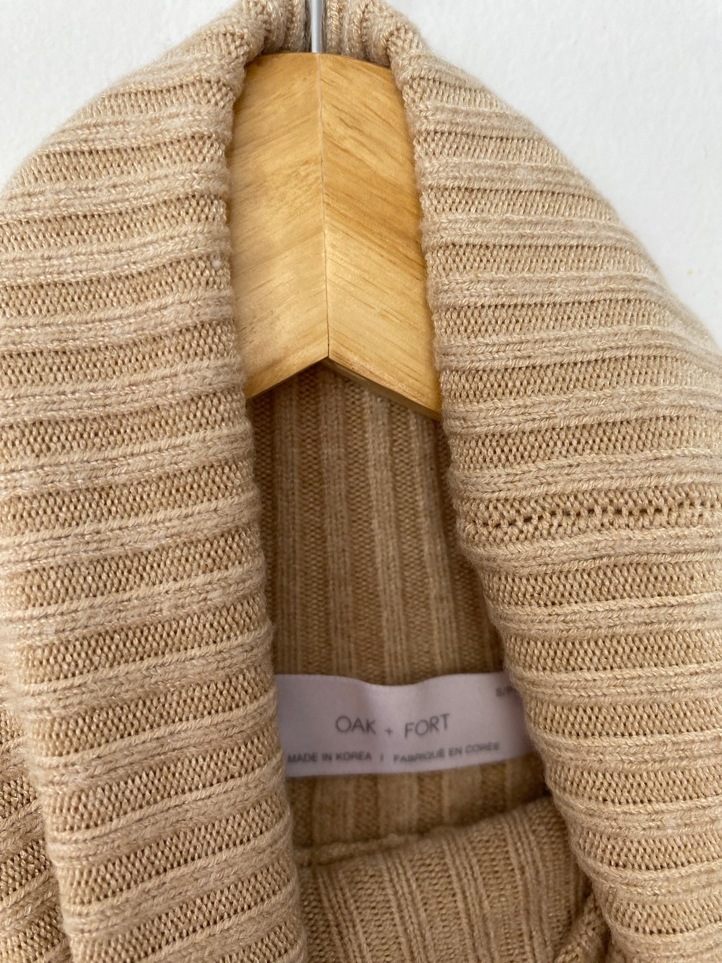 Oak + Fort oversized knit turtleneck S/M