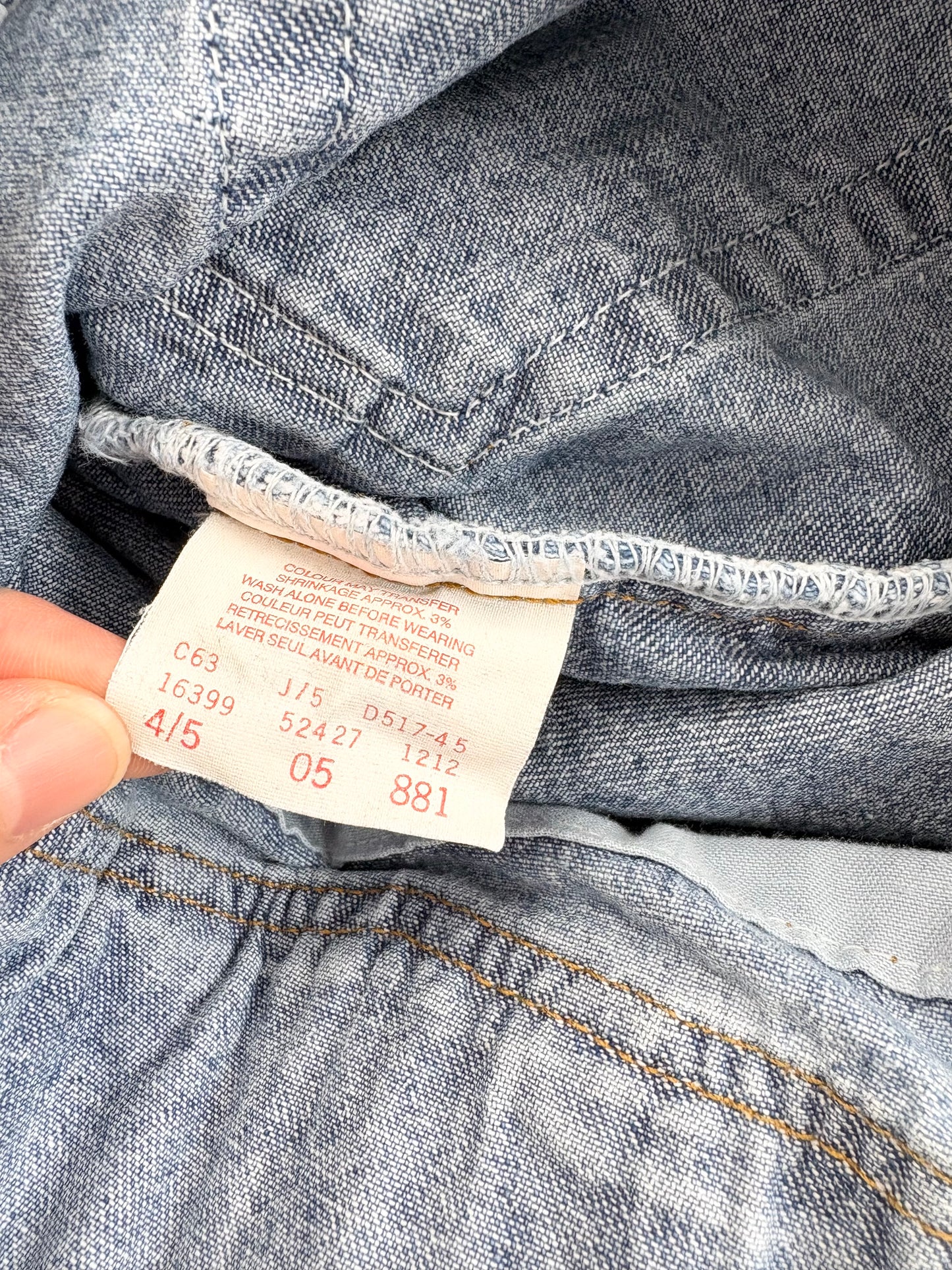 Vintage levis overalls 4-6Y