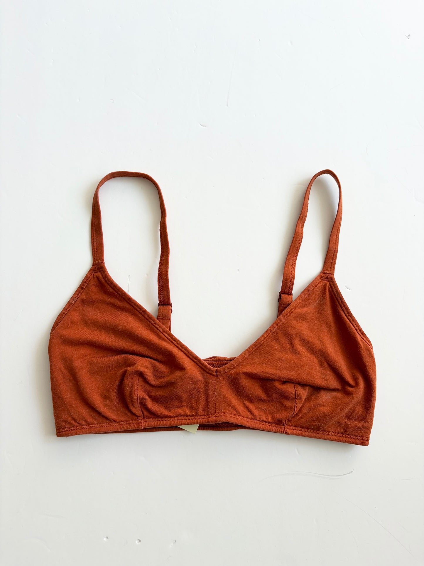 Parade tencel bralette in rust Small