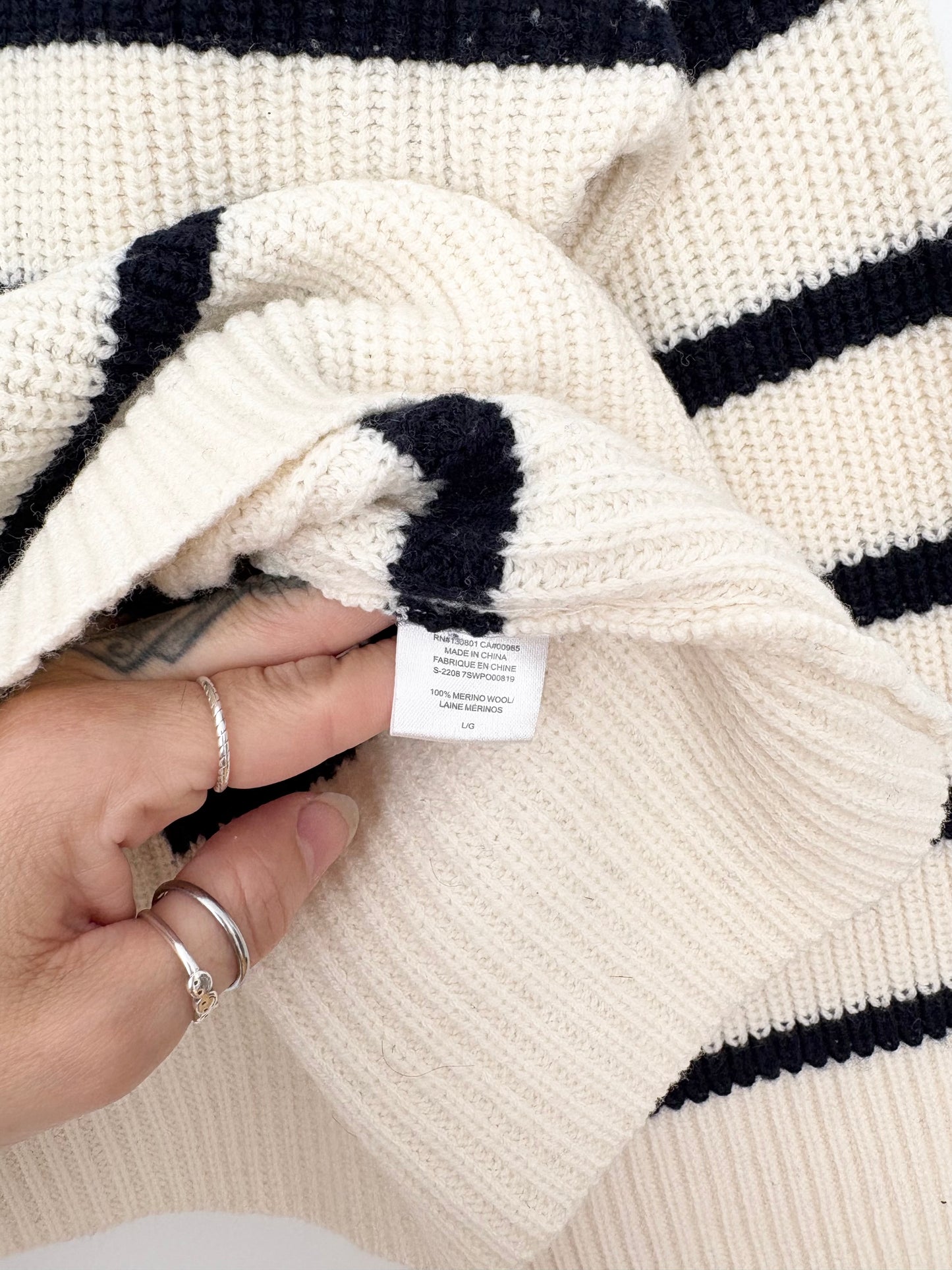 A.L.C Louise merino wool sweater L/XL