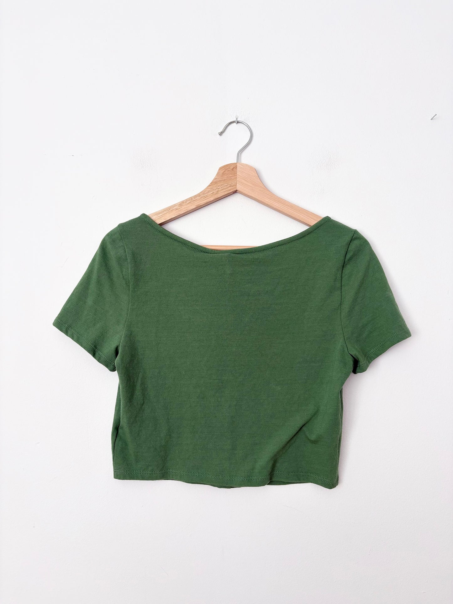 Haut court vert à boutons Urban Renewal, taille M