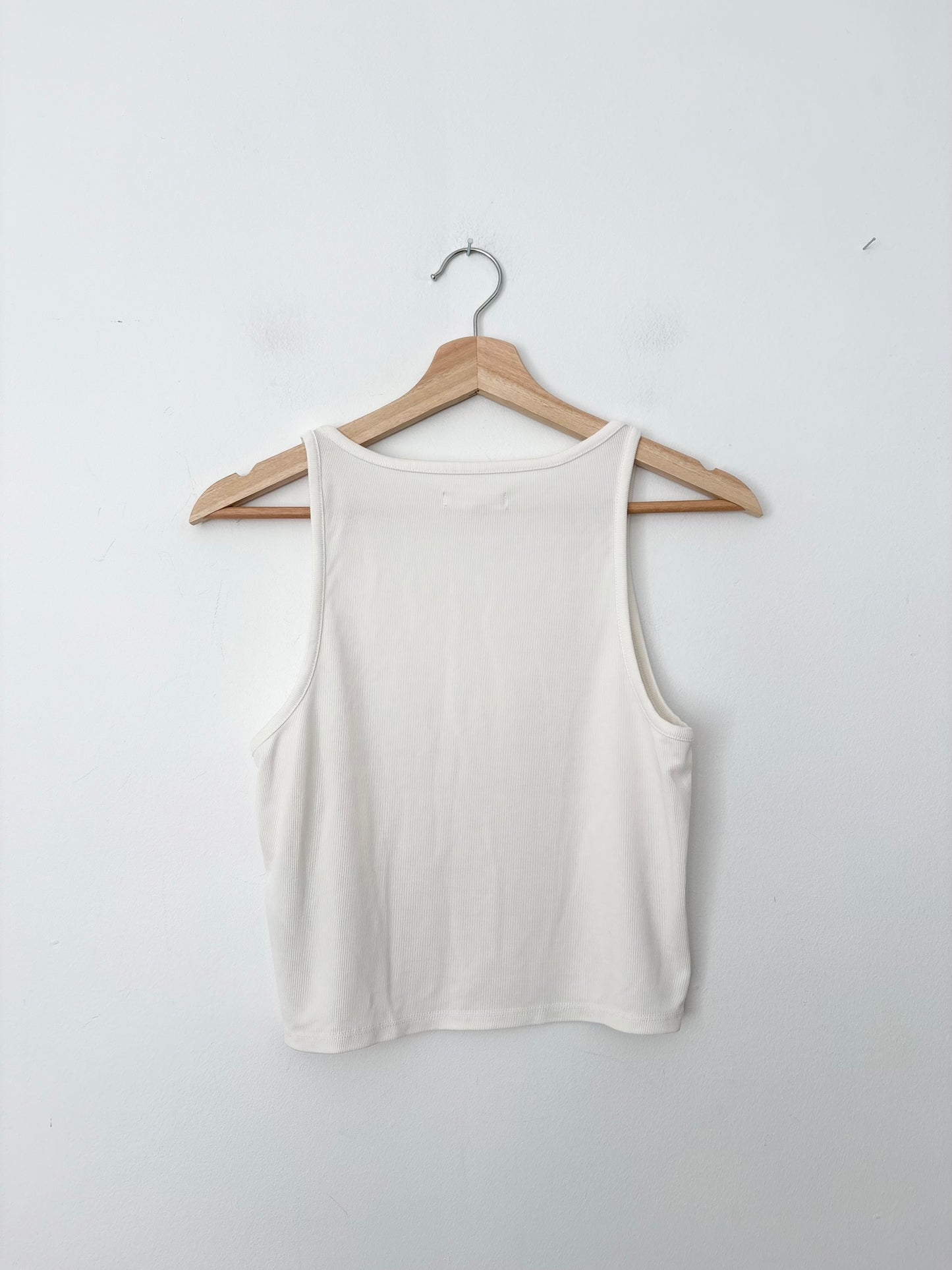 Madewell Drapey rib crop tank Medium