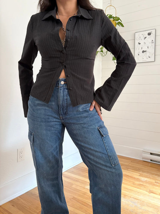 Princess polly anni pinstripe shirt S/M
