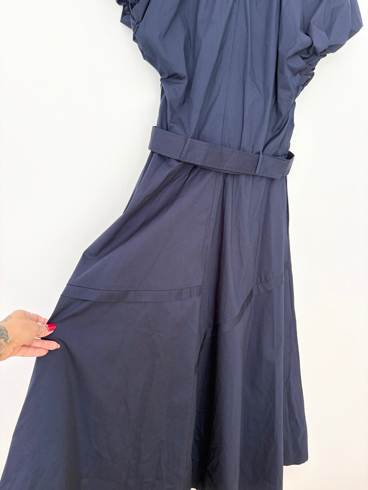 O.P.T puff sleeve belted dress Large