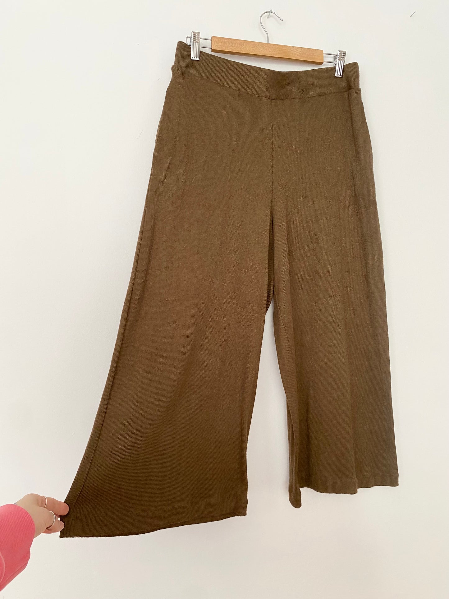 Pantalon en tricot à jambe large Banana Republic Medium