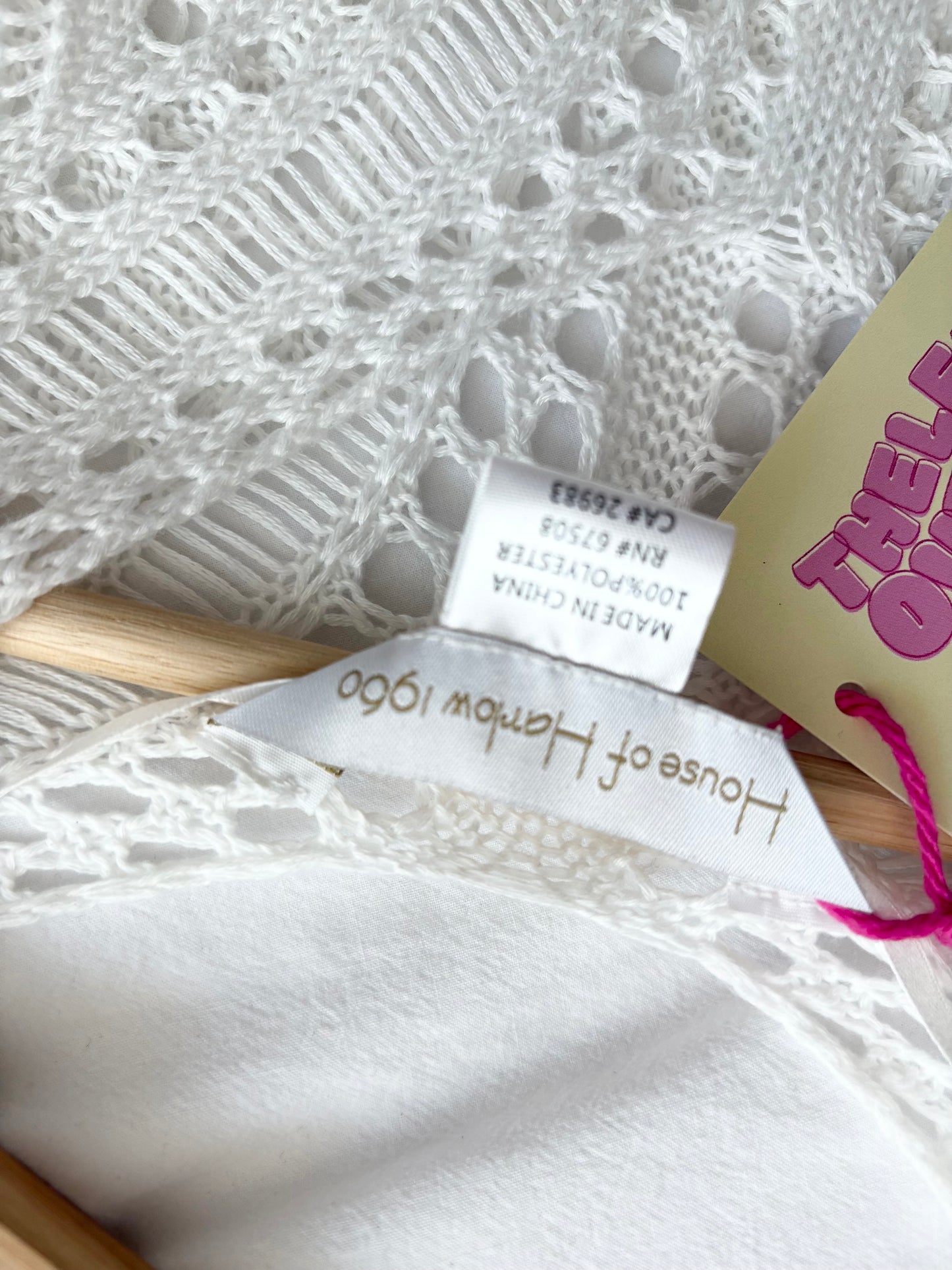 House of Harlow open knit cover up O/S