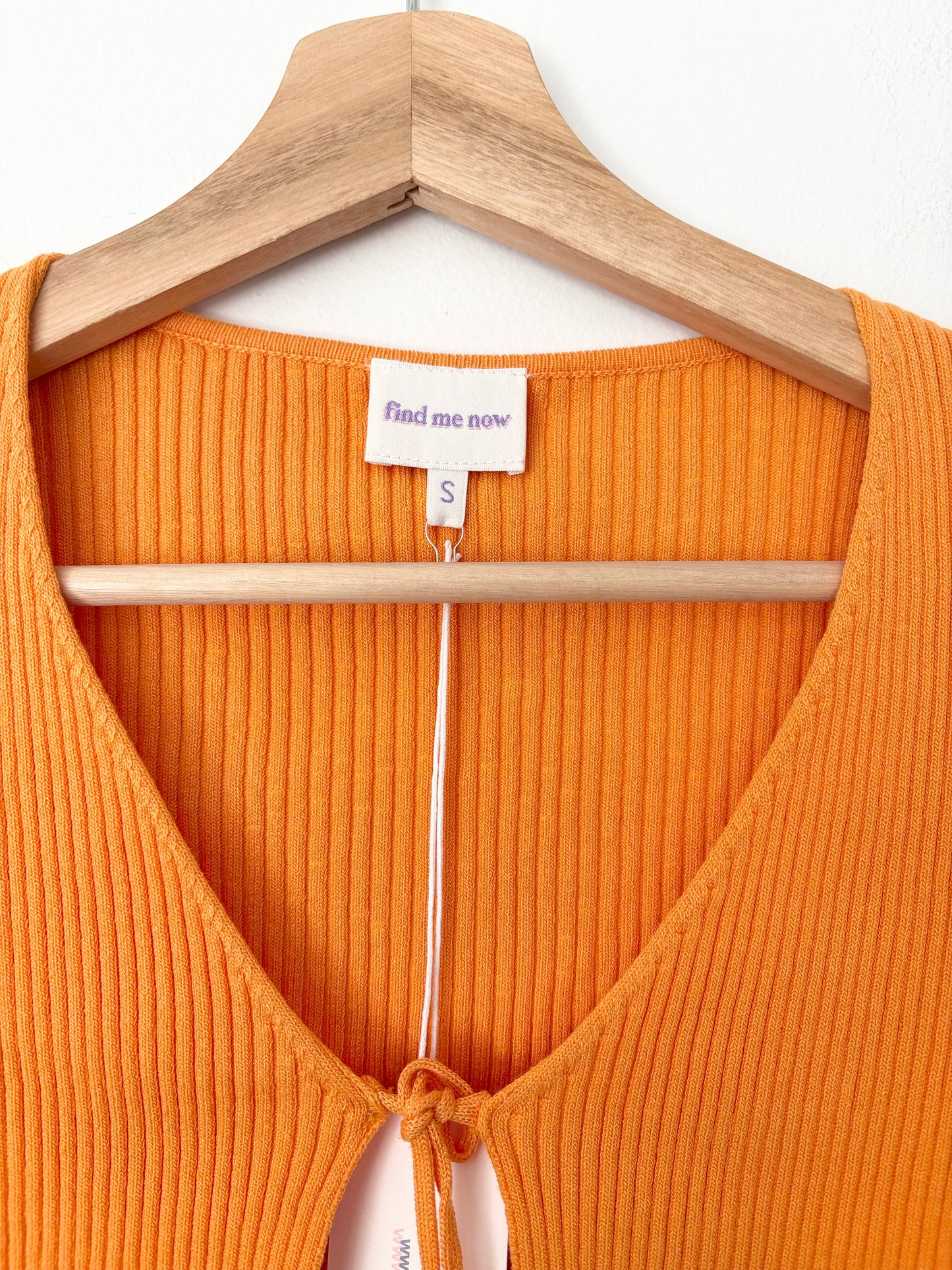 Find me Now Charlie 2.0 tie-front sweater Small