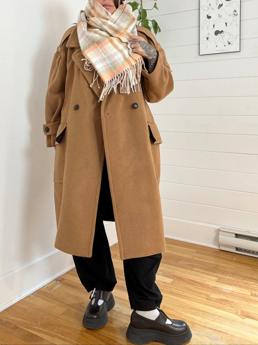 Topshop plaid fringe scarf