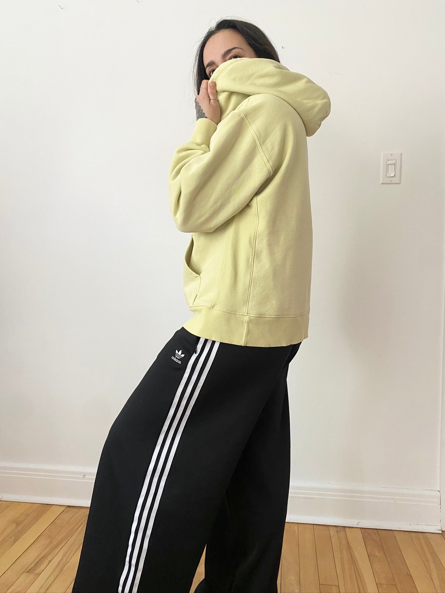 TNA cozy fleece boyfriend hoodie S/M