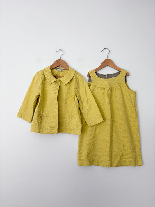 Bonpoint dress & cardigan set 10Y