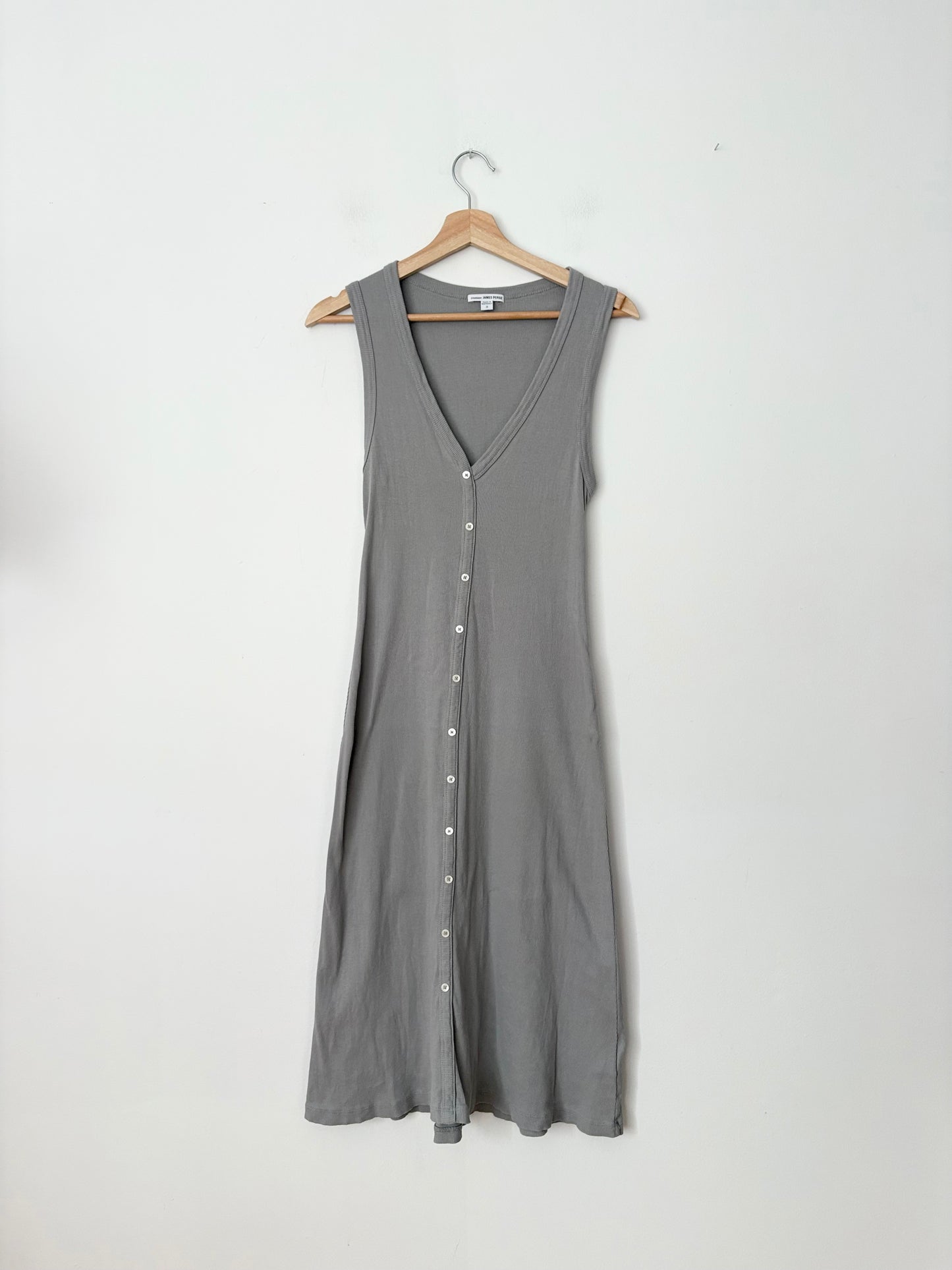 James Perse ribbed midi dress Medium