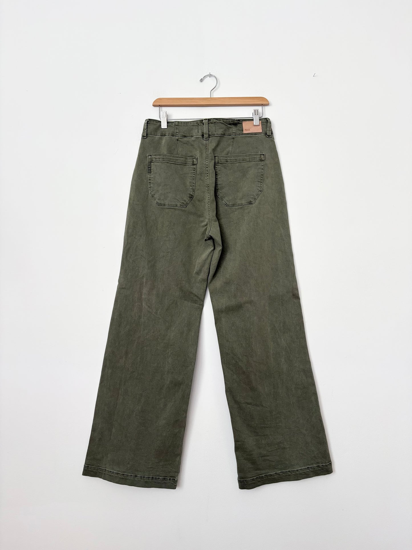 PAIGE Brooklyn seamed wide leg jeans W28/29