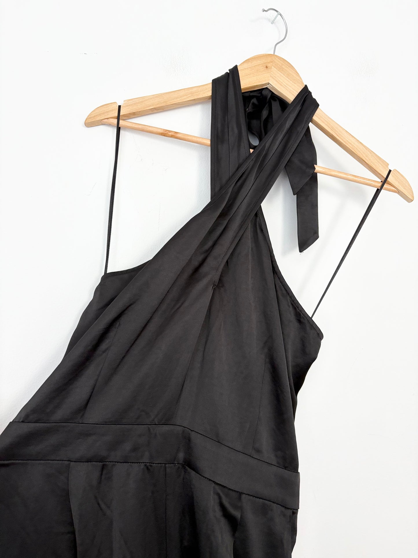 Paige Alimara wide leg satin jumpsuit Large