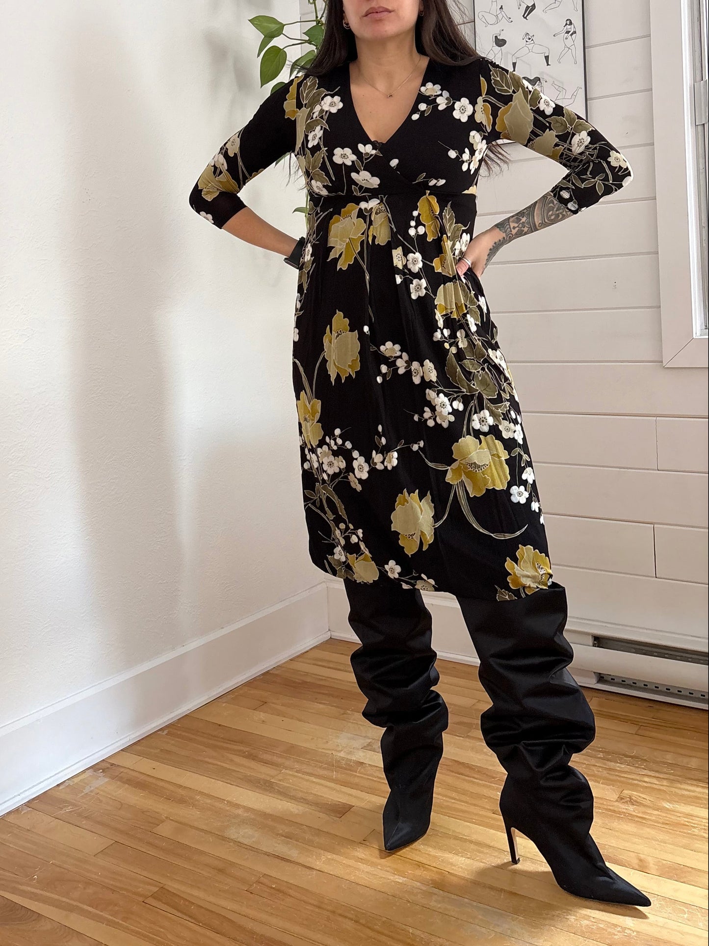 Y2K Maxmara studio floral dress small