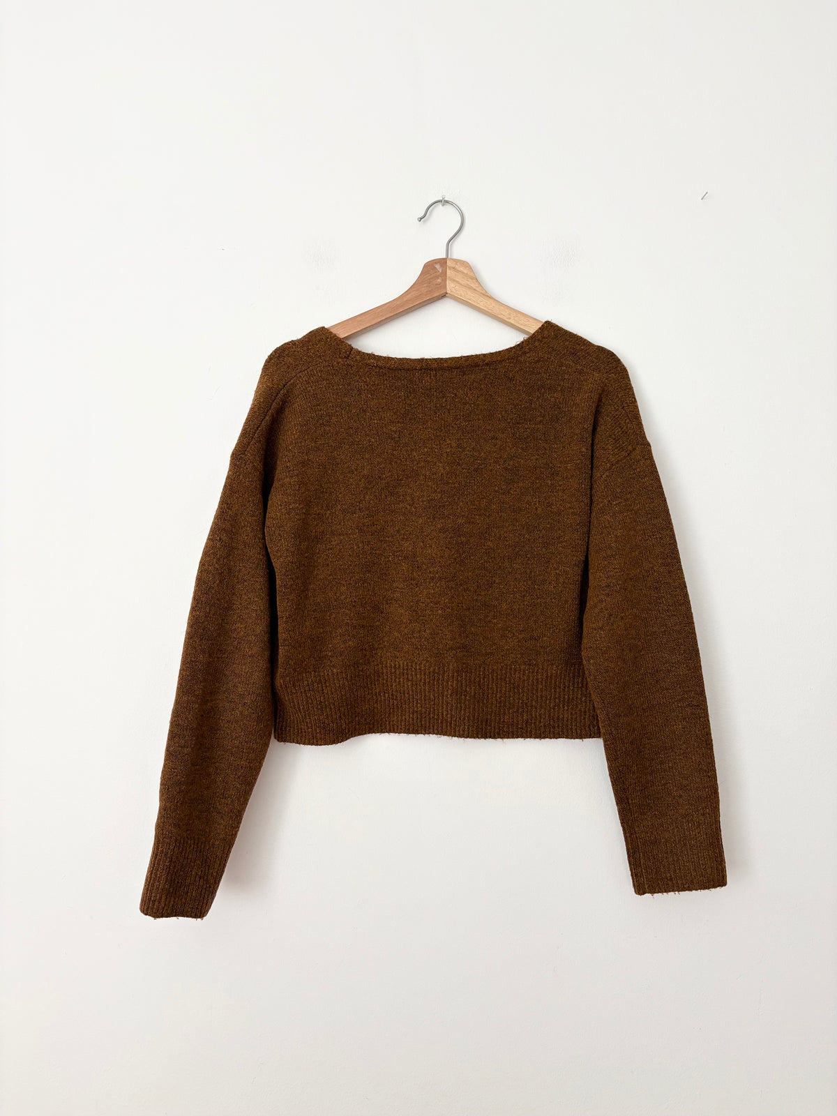 Oak + Fort crop knit cardigan S/M
