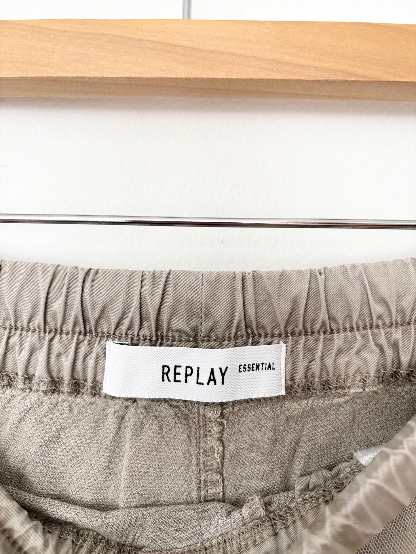 Replay linen blend wide leg pants S/M