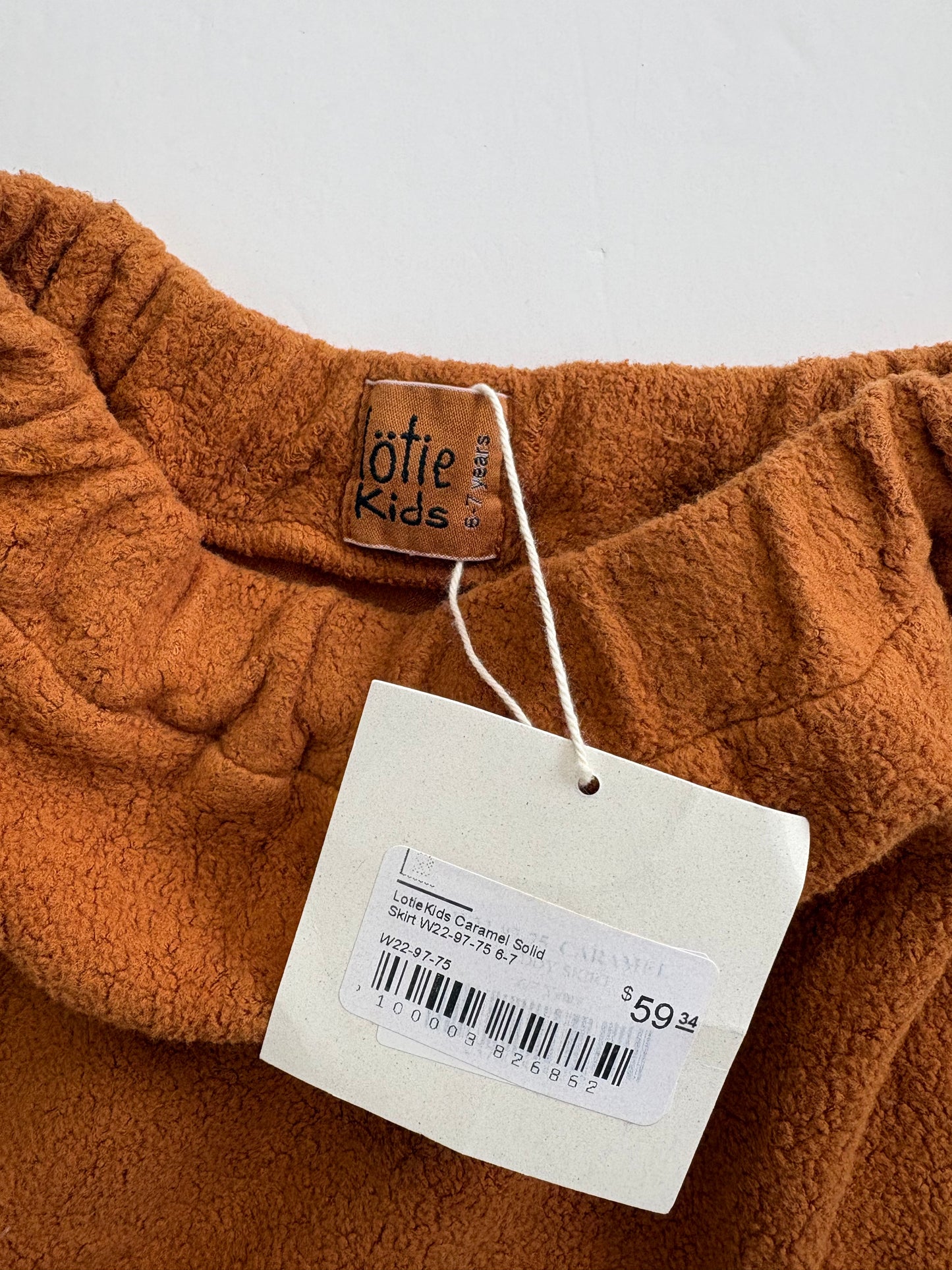 Lotie kids sherpa skirt 6/7