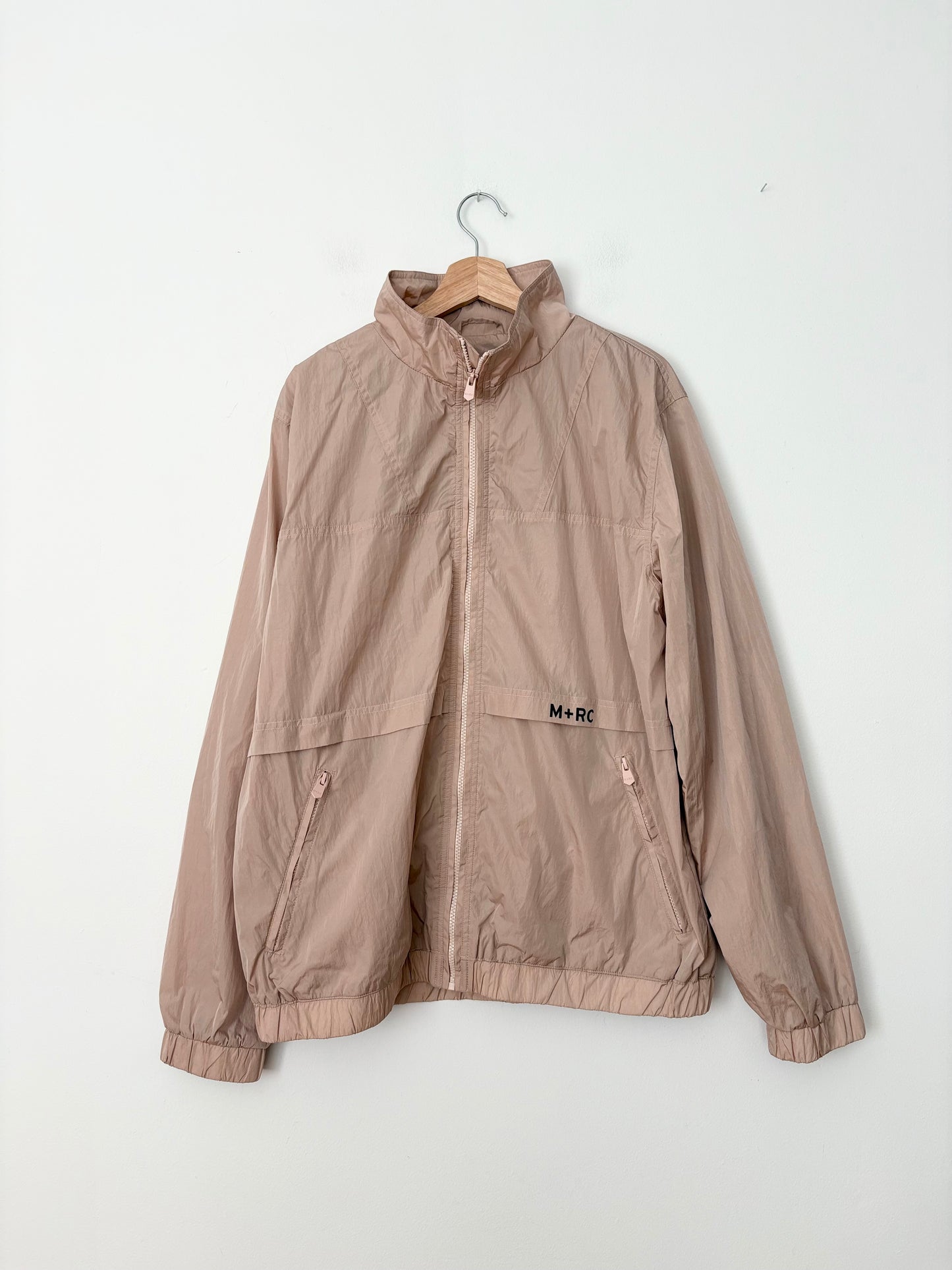 M+RC Noir full zipper track reflective jacket XL