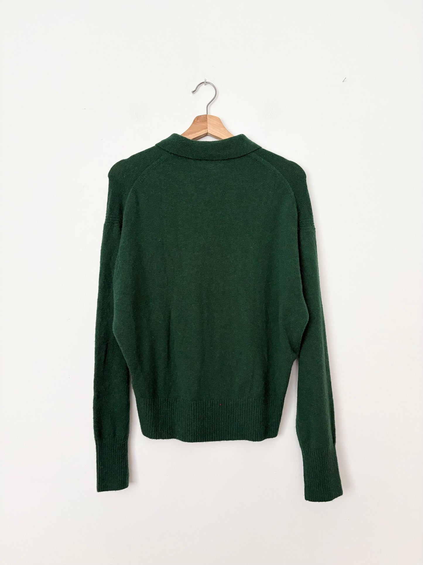 Polo à manches longues J.Crew en laine mélangée, taille M 