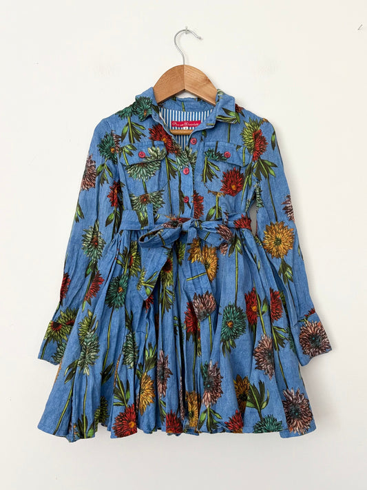 Pan con chocolate belted dress 6Y