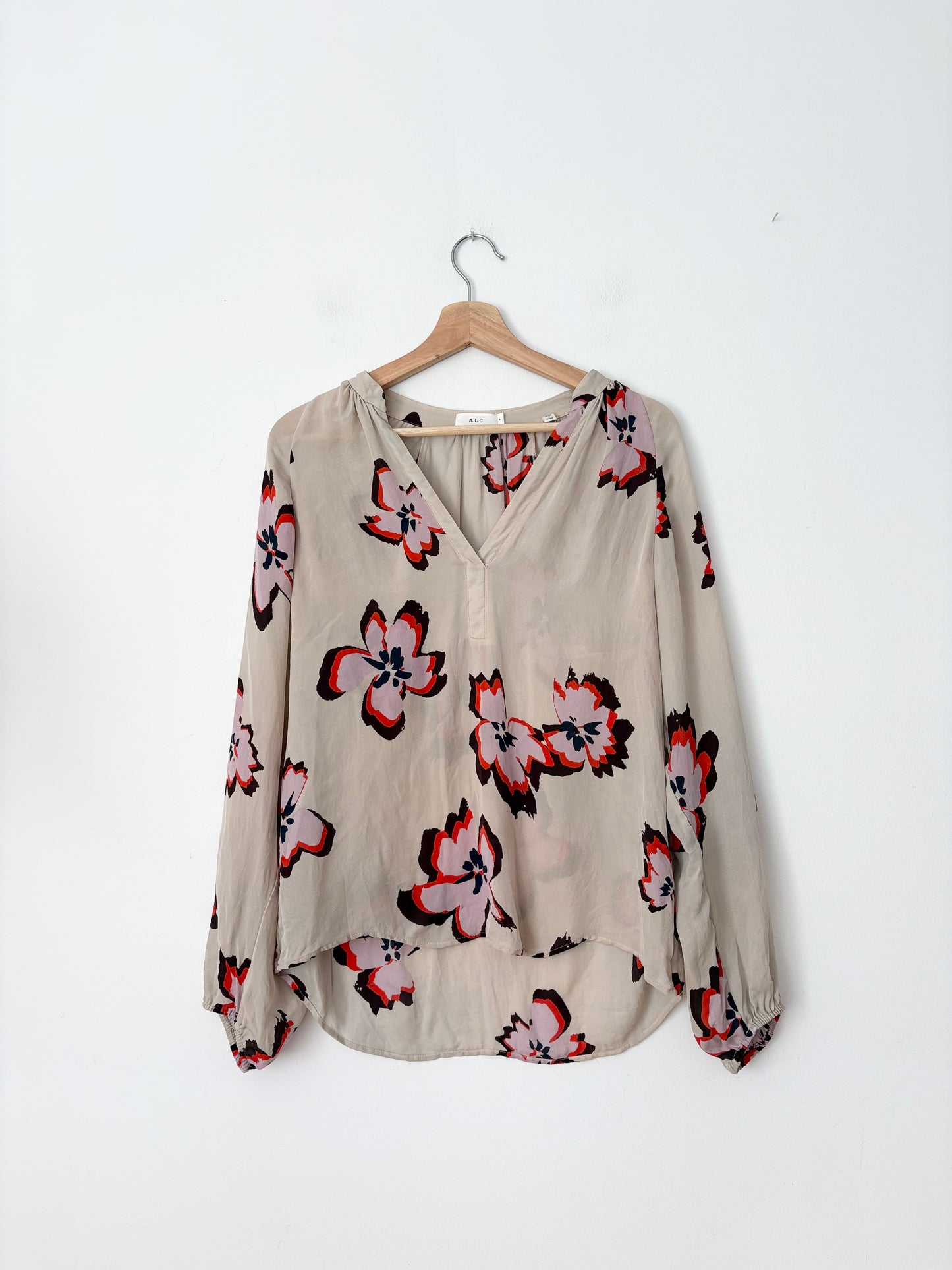 Chemisier en soie fleuri A.L.C Jules S/M