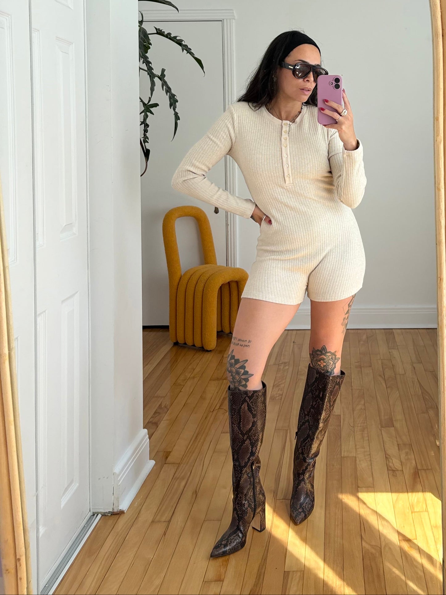 Grey Label rib knit romper Medium
