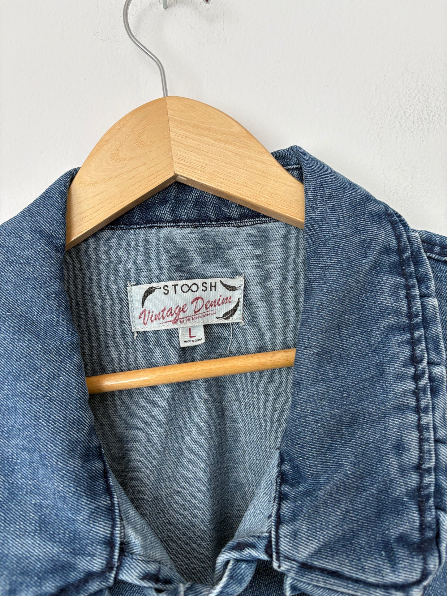 Stoosh Vintage denim tie-front vest M/L