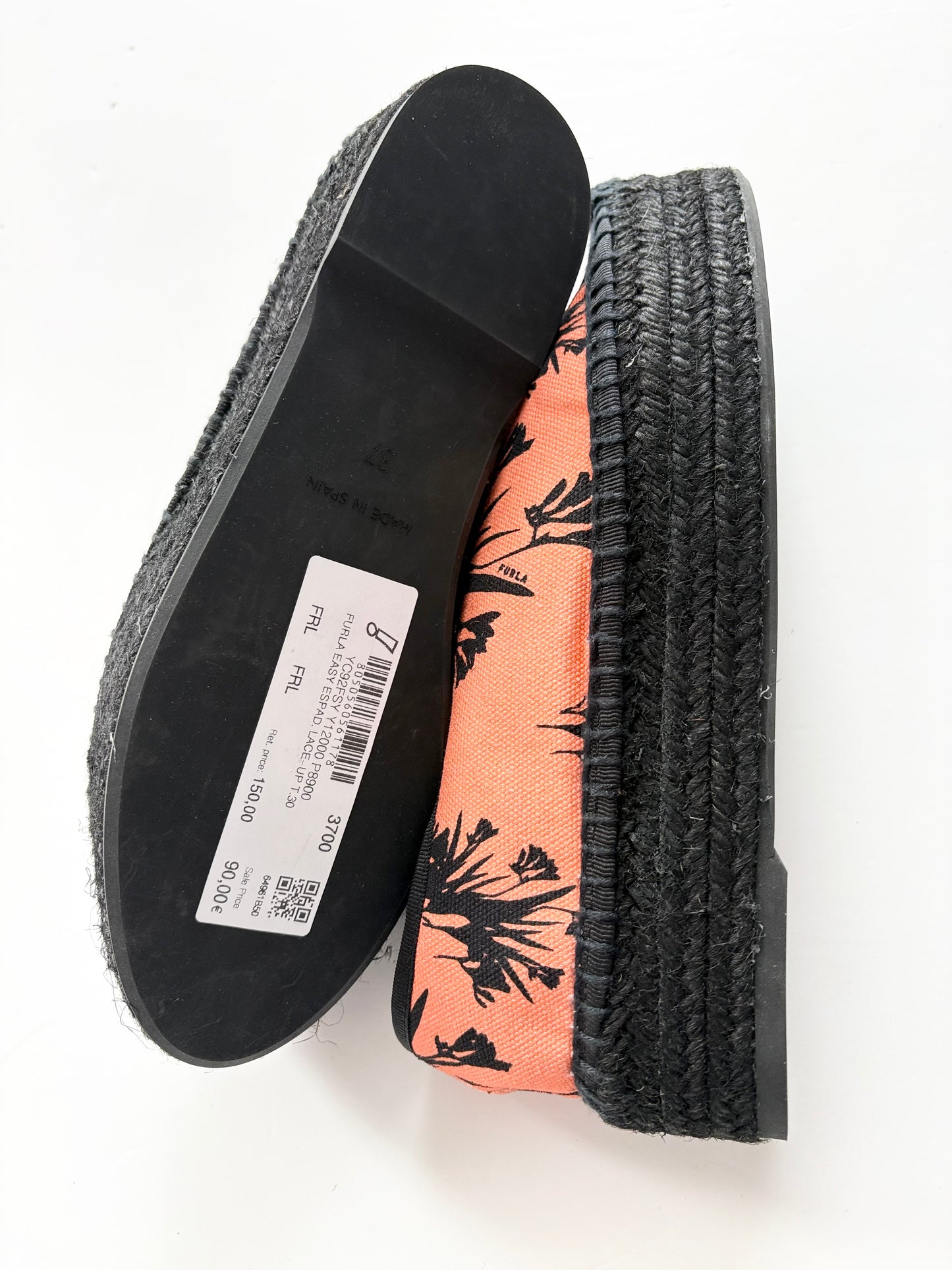 Furla easy espadrille in toni anrancio US7