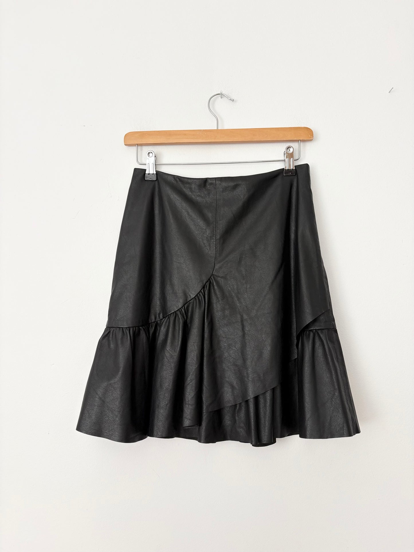 Rebecca Taylor vegan leather mini skirt W26/27