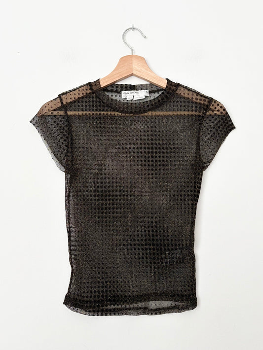 Urban Renewal mesh metallic Tee XS