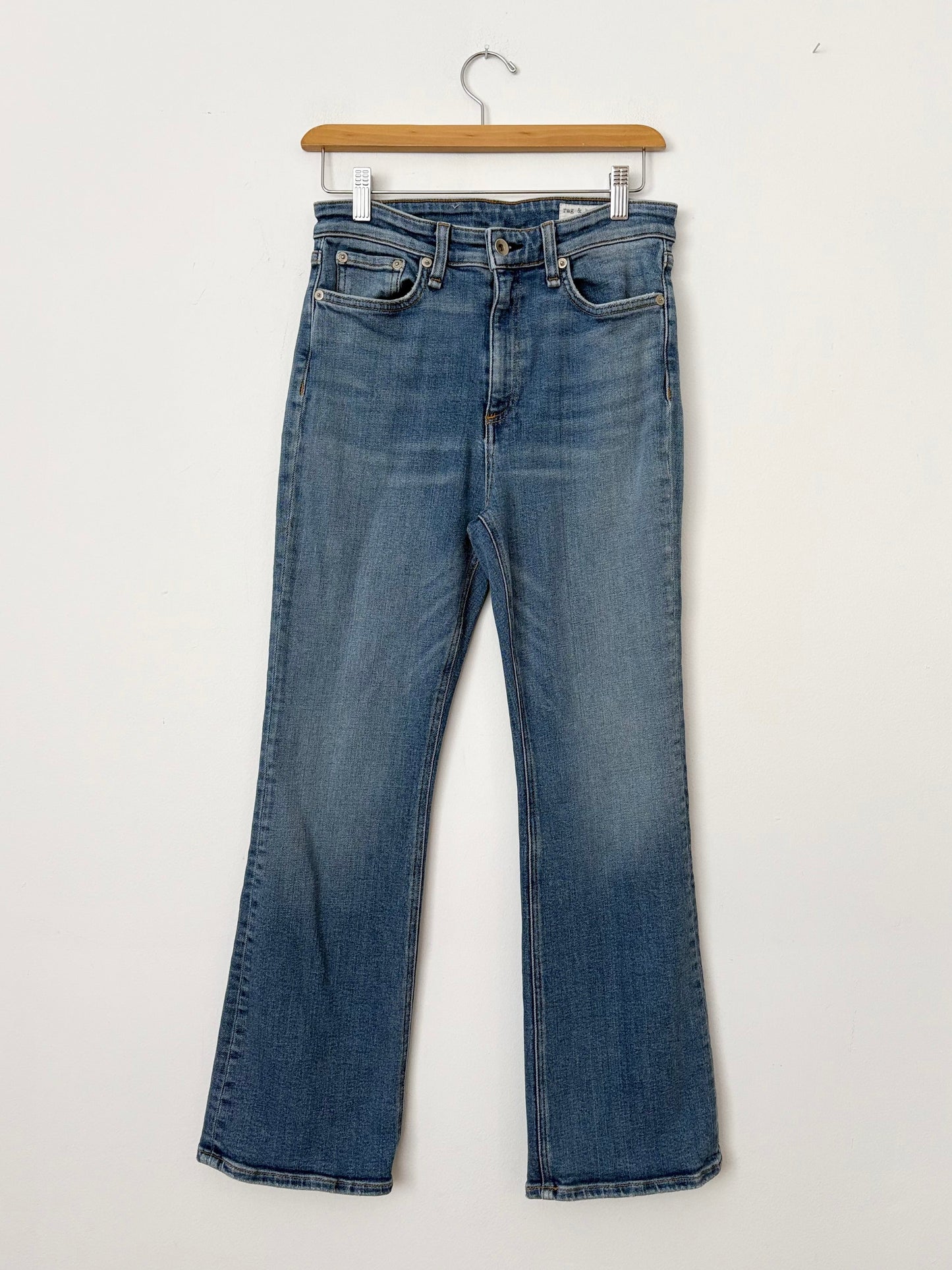 Rag & Bone Nina high rise ankle flare jeans W27