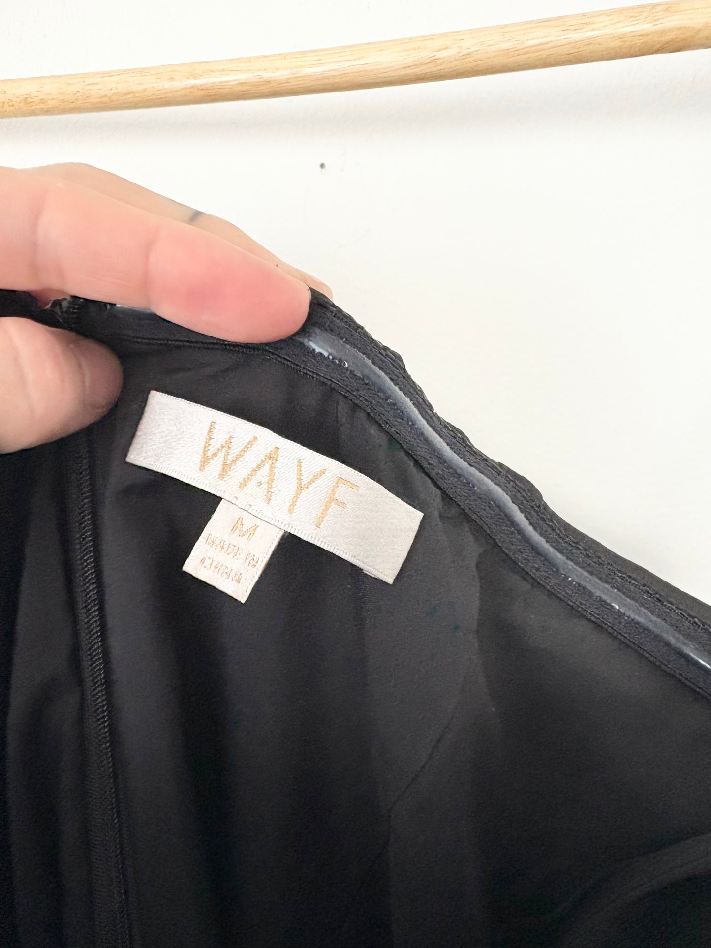 WAYF kenny Satin strapless mini dress Medium